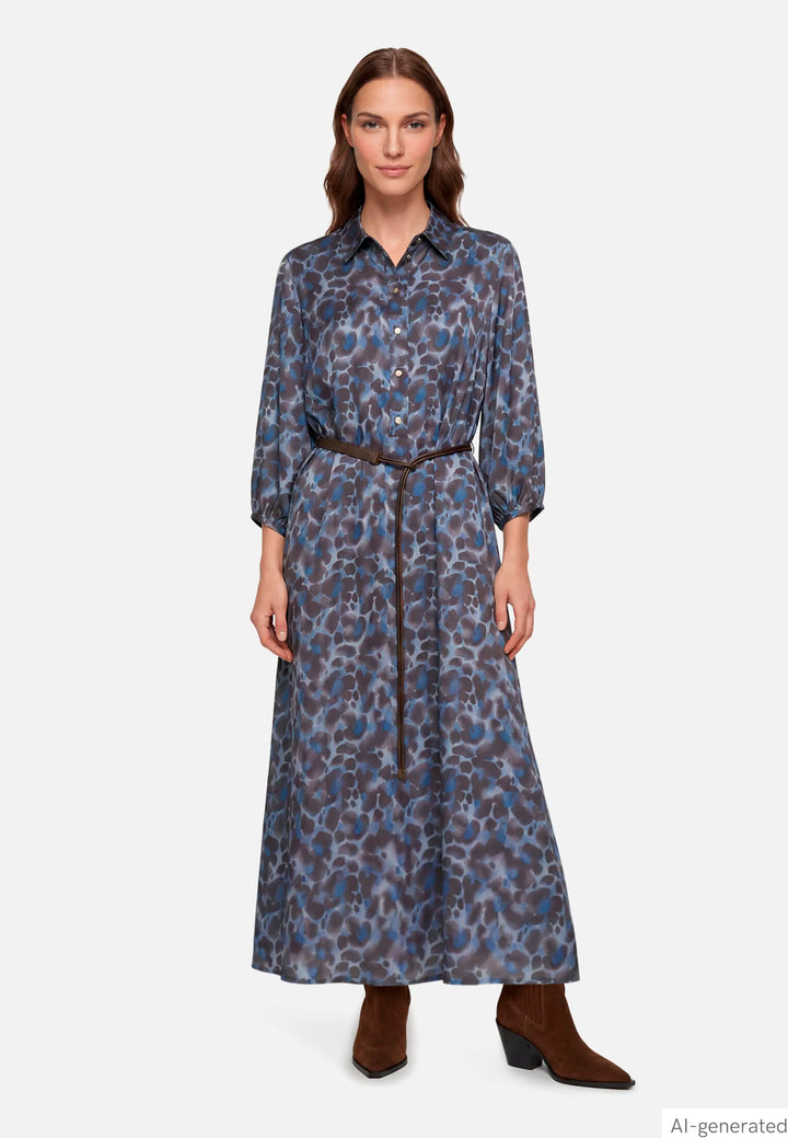Shirt Dress with Tie Belt