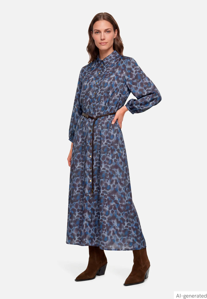 Shirt Dress with Tie Belt