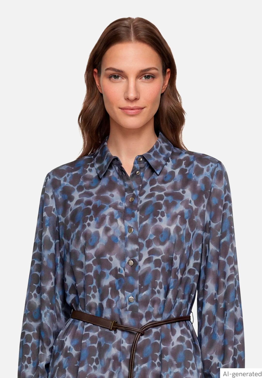 Shirt Dress with Tie Belt