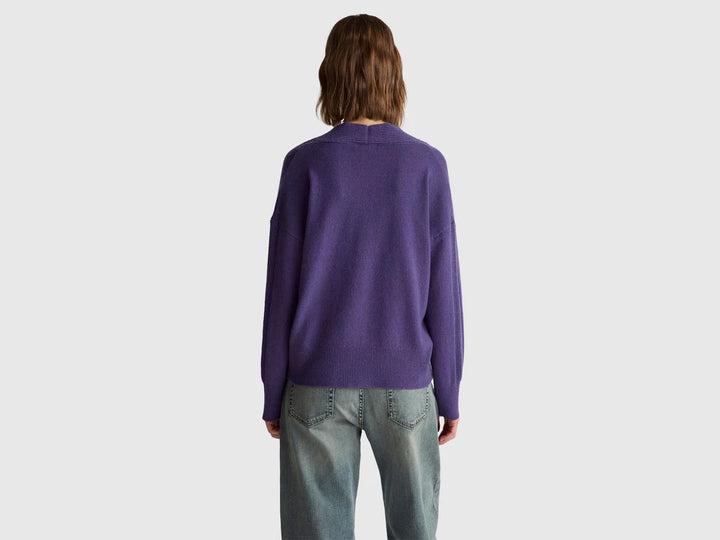 V-Neck Sweater M/L - Violet