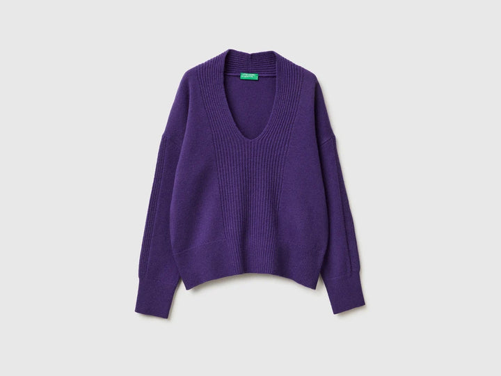 V-Neck Sweater M/L - Violet