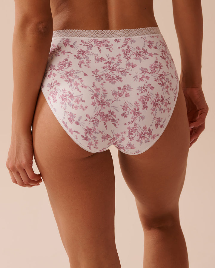 Lace Trim Super Soft High Waist Bikini Panty - Charisma