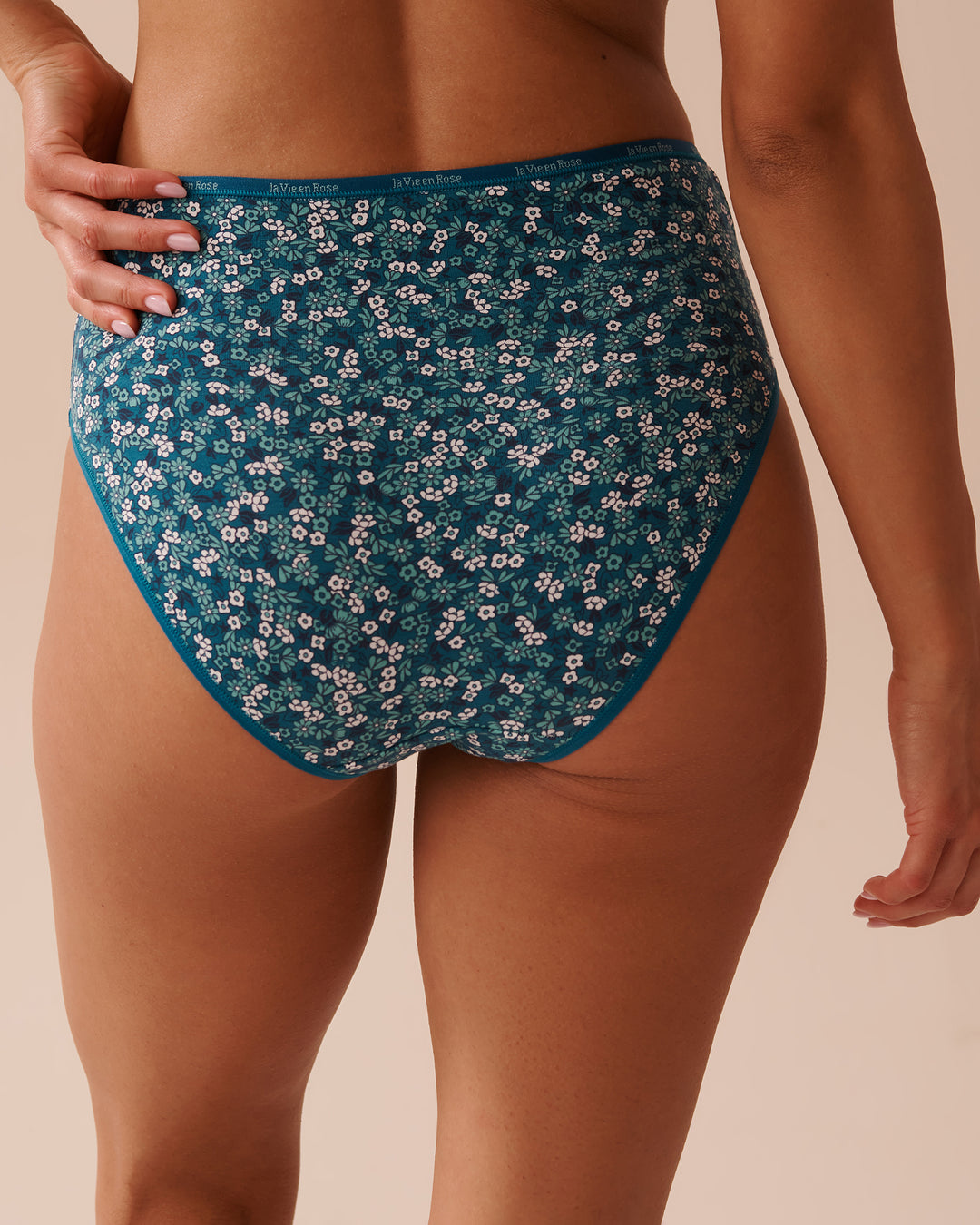 Cotton High Waist Bikini Panty - Ditsy Flowers