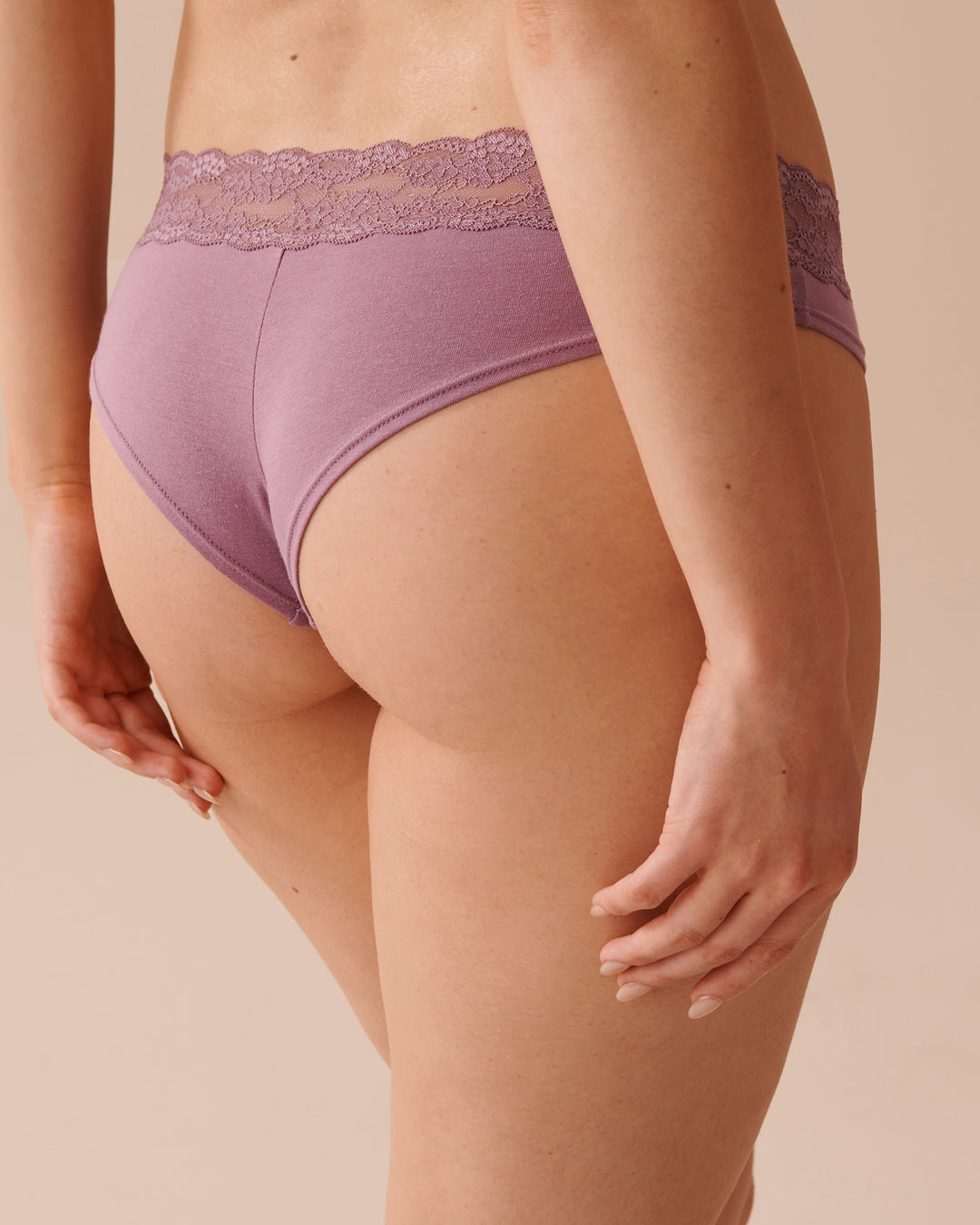 Cotton and Lace Band Cheeky Panty - Ditsy Flowers