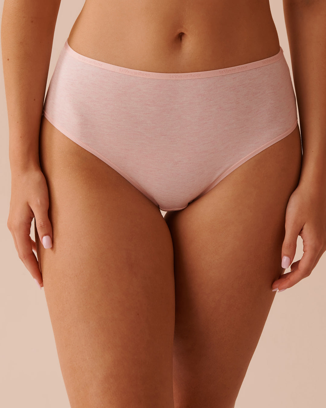 Cotton High Waist Bikini Panty - Evening Blue Nordic