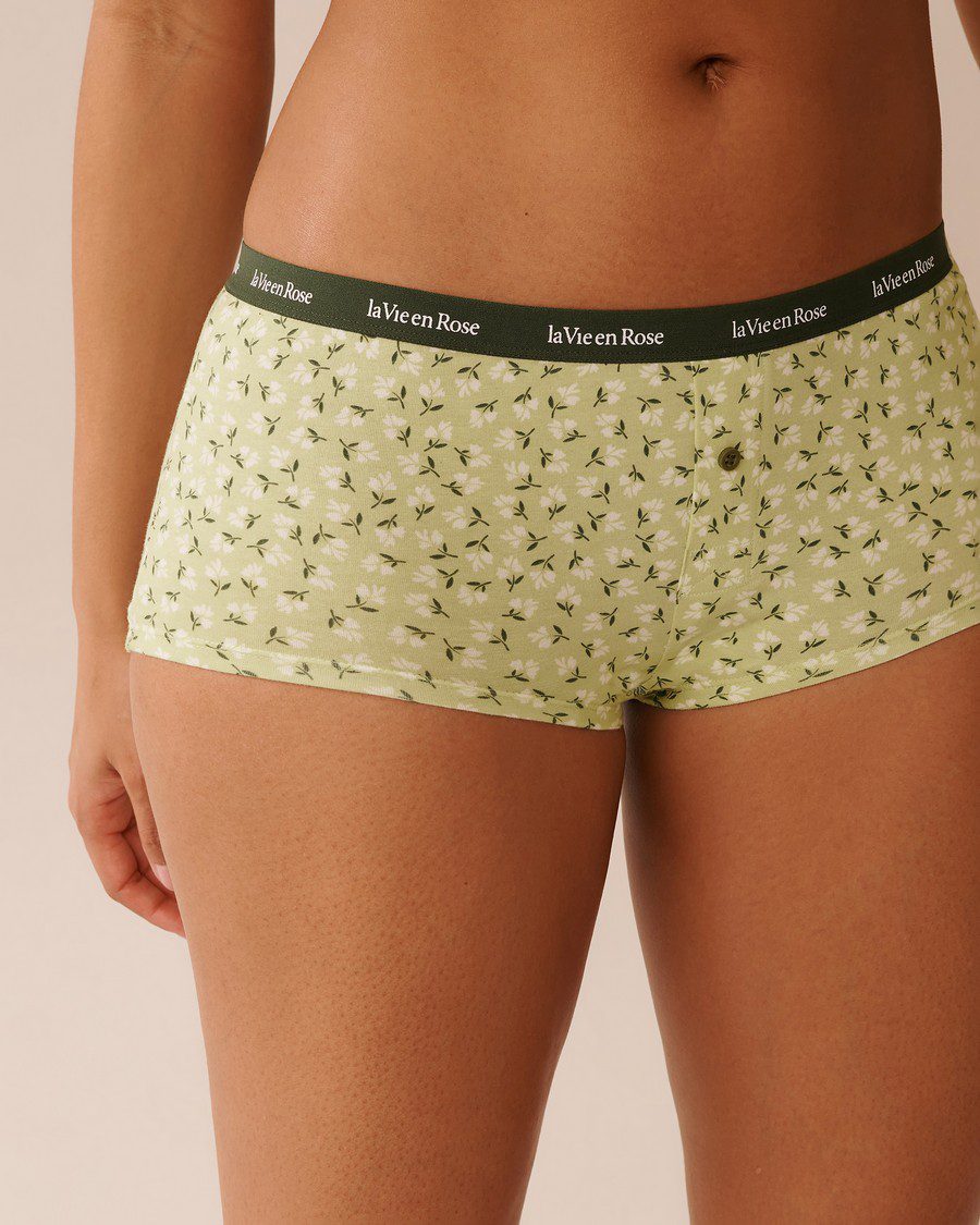 Cotton Boyleg Panty - Gray