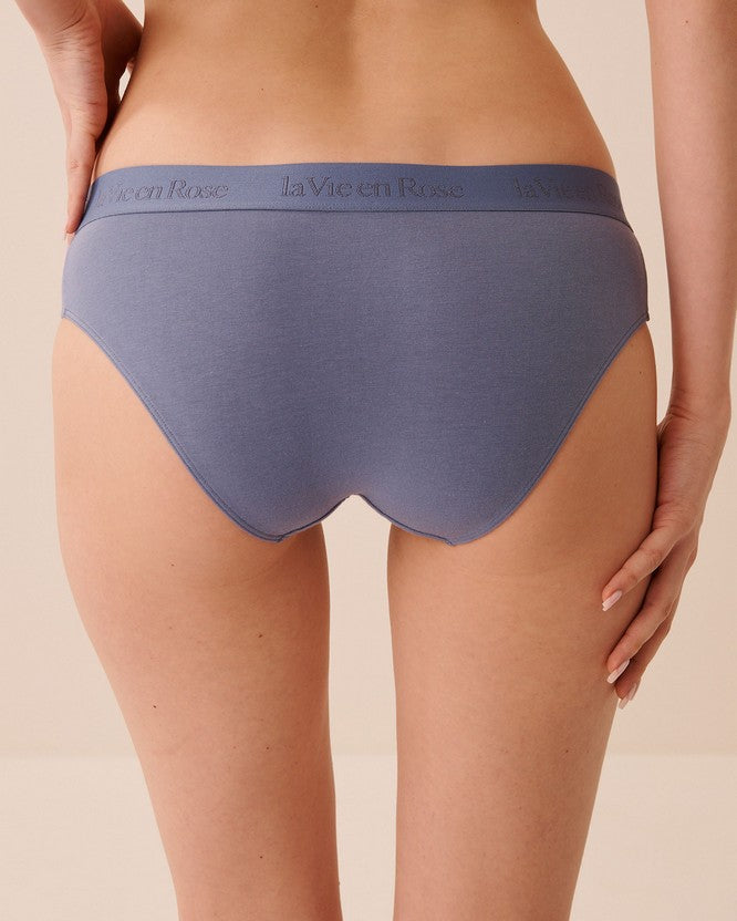 Cotton Elas Band Bikini - Light Blue