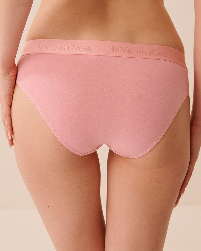 Cotton Elas Band Bikini - Pink