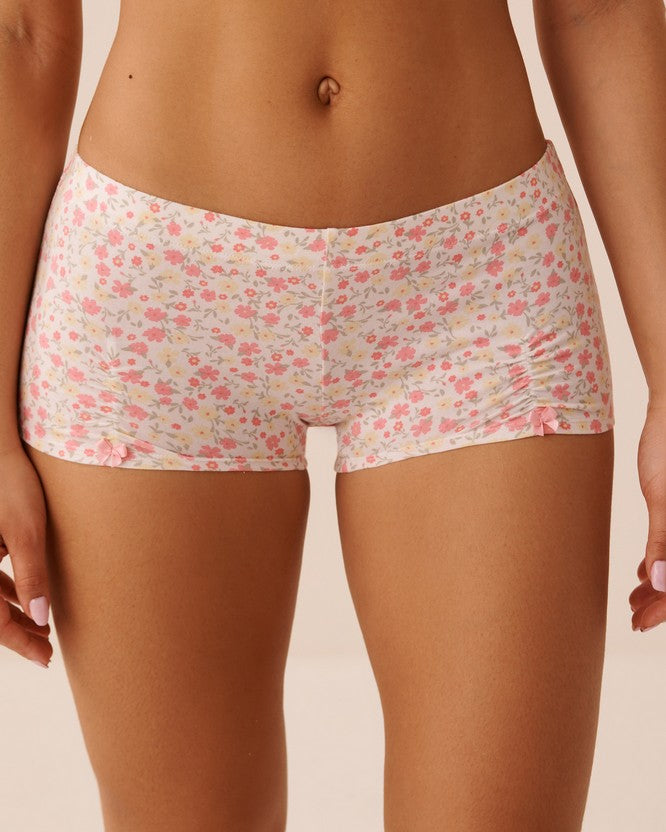Cotton Rushing Boyshort - White