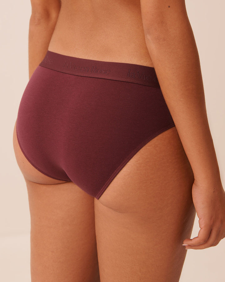 Cotton and Logo Elastic Band Bikini Panty