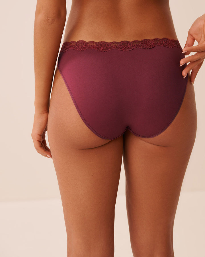 Super Soft Lace Trim Bikini Panty