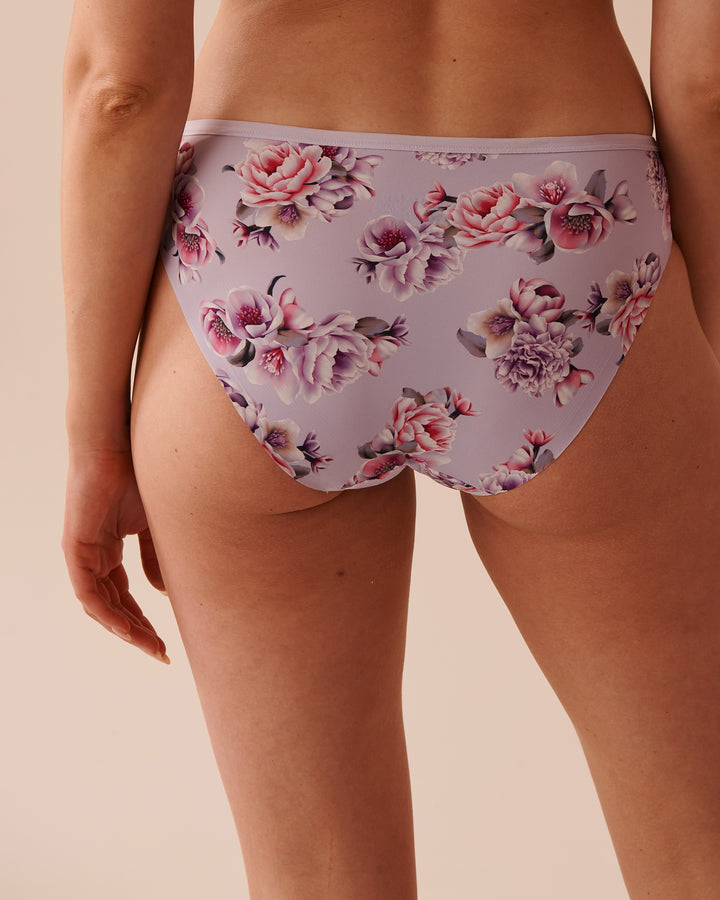 Microfiber Sleek Back Bikini Panty - Botanique Flower