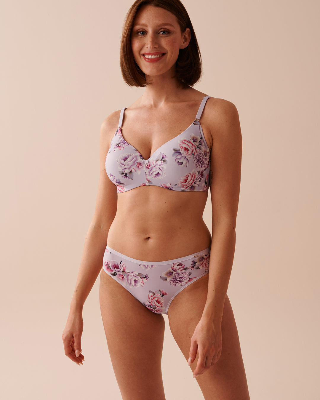 Microfiber Sleek Back Bikini Panty - Botanique Flower
