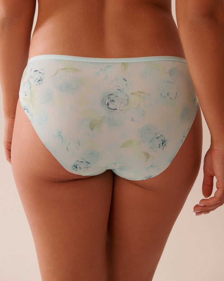 Microfiber Sleek Back Bikini Panty - Clearwater Multi Roses