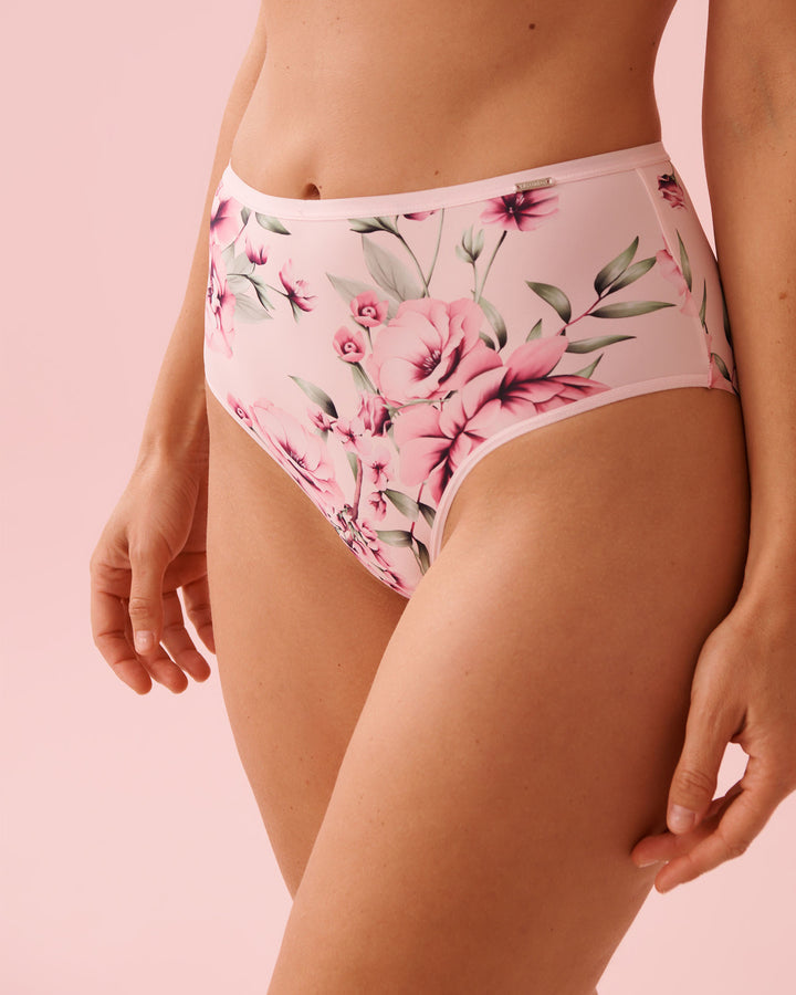Flor Prt Micro Sleek Hw Bikini - Pink