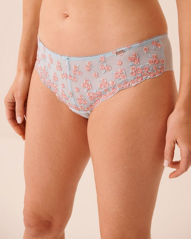 Emb Mesh Cheeky - Light Blue