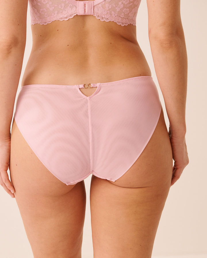 Cut-out Lace &amp; Mesh Bikini Panty