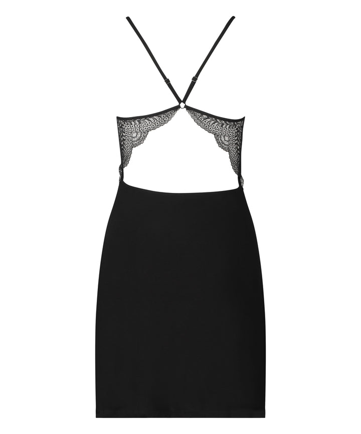 SD JERSEY LACE BACK DETAIL - Black