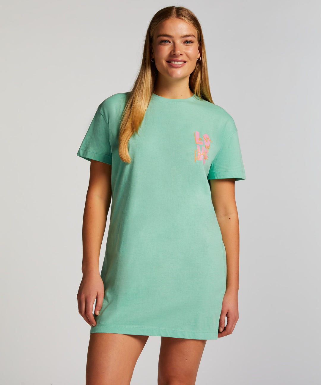 Nightie Boxy R-Neck Vie - Neptune Green