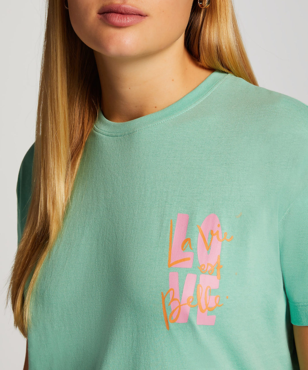 Nightie Boxy R-Neck Vie - Neptune Green