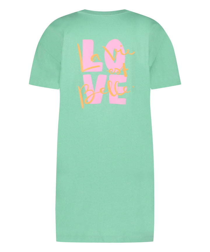 Nightie Boxy R-Neck Vie - Neptune Green