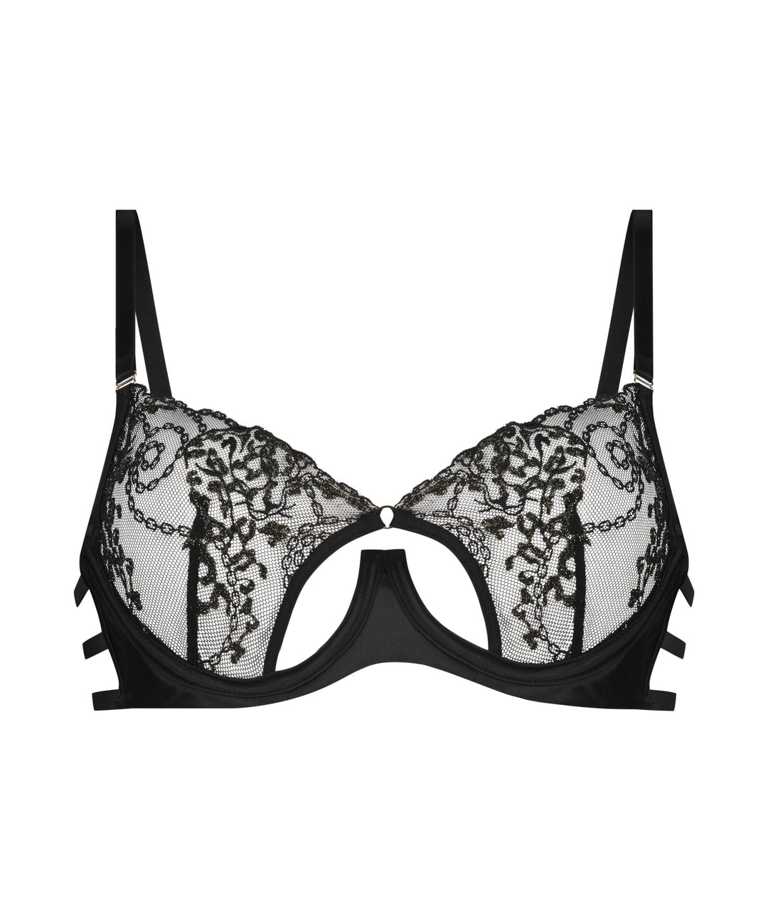 Felicia Non-Padded Underwired Bra - Caviar