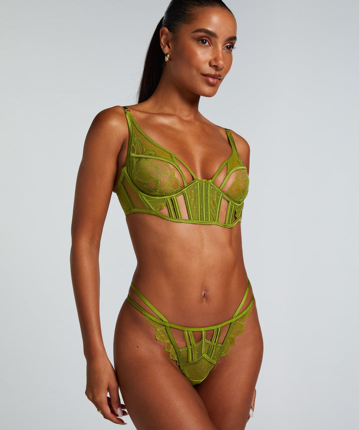 BILLIE PLUNGE UNPADDED LL - Lima Bean Green