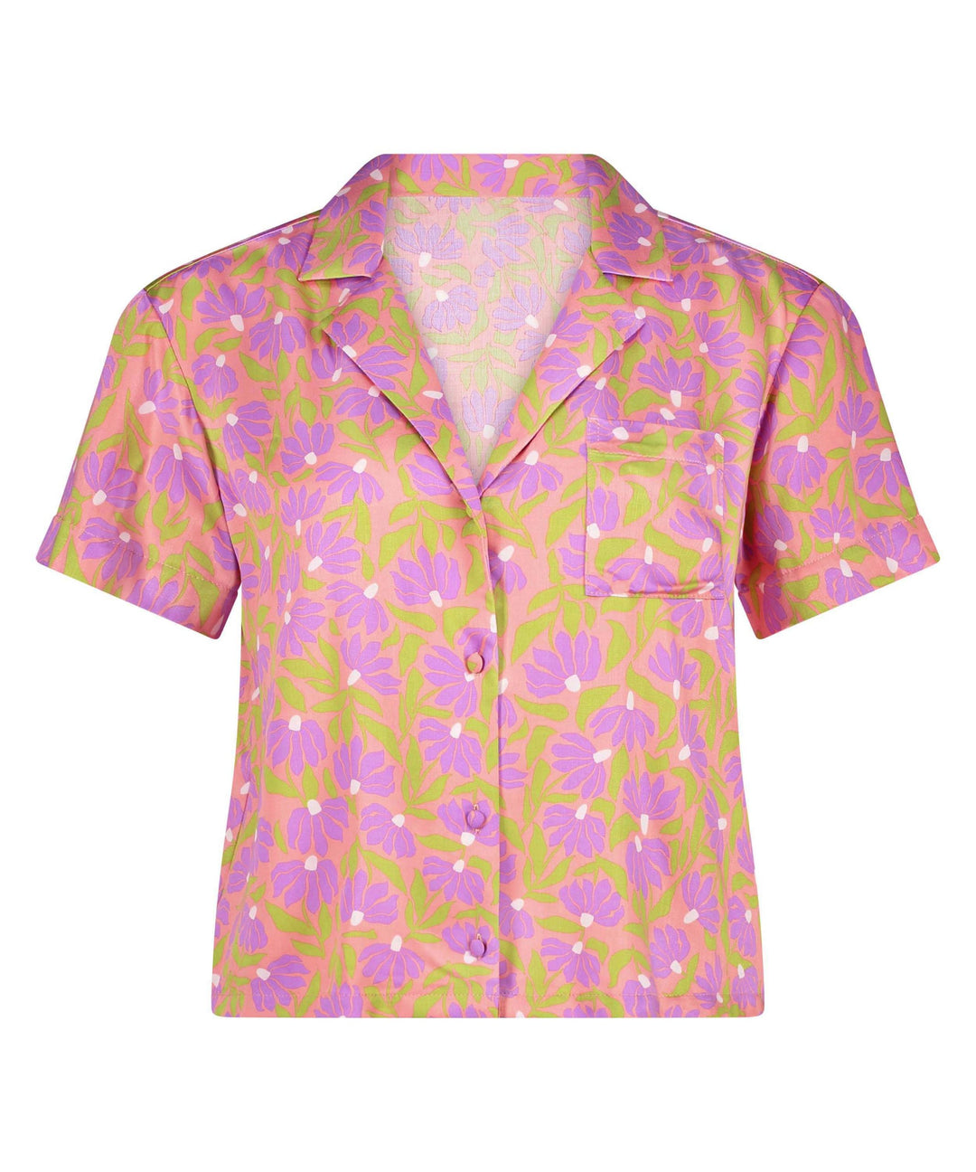 Jacket SS Vis Satin Aloha - Flamingo Pink