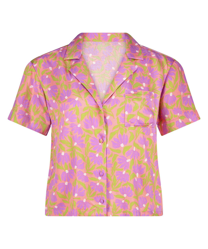 Jacket SS Vis Satin Aloha - Flamingo Pink