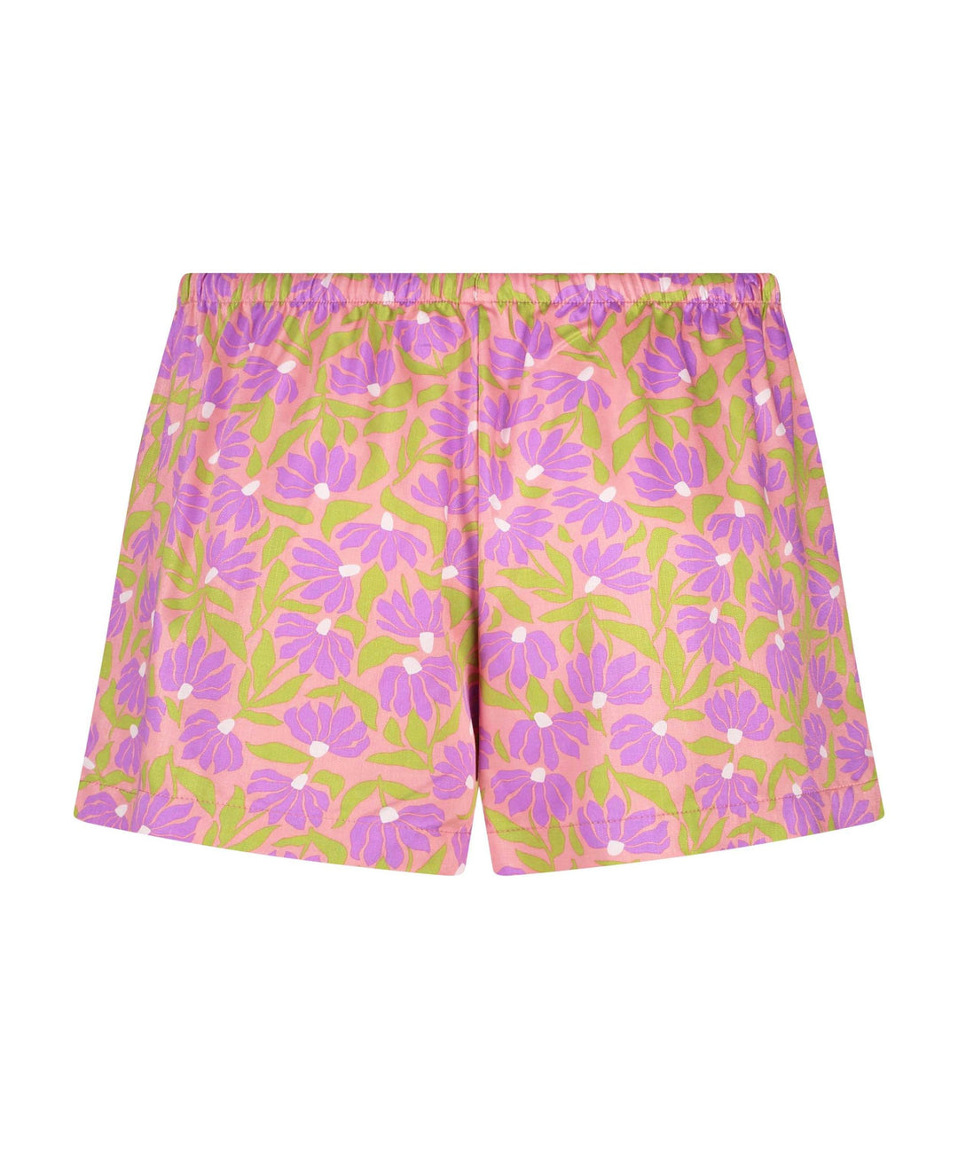Short Vis Satin Aloha - Flamingo Pink