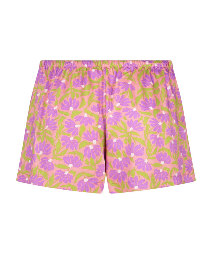 Short Vis Satin Aloha - Flamingo Pink