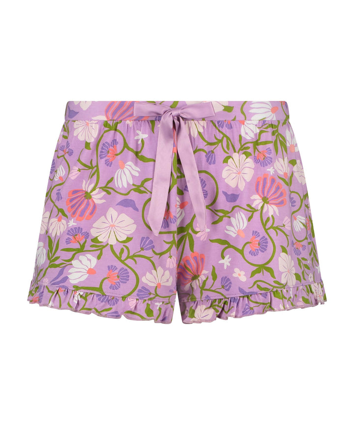 Short Jersey Ruffle Flower - Lavender Mist