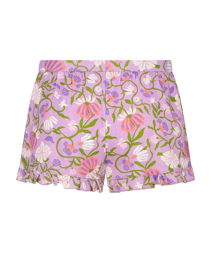 Short Jersey Ruffle Flower - Lavender Mist
