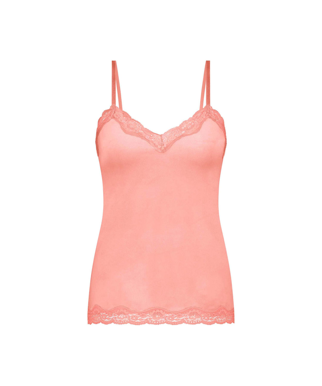 Cami Velours Scallop Lace - Tea Rose