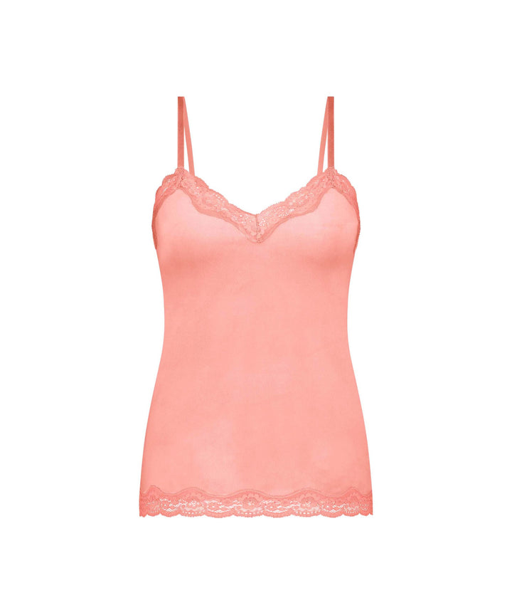 Cami Velours Scallop Lace - Tea Rose