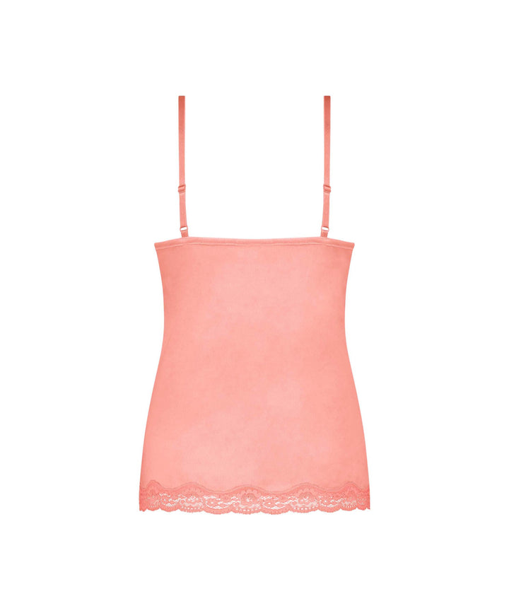 Cami Velours Scallop Lace - Tea Rose