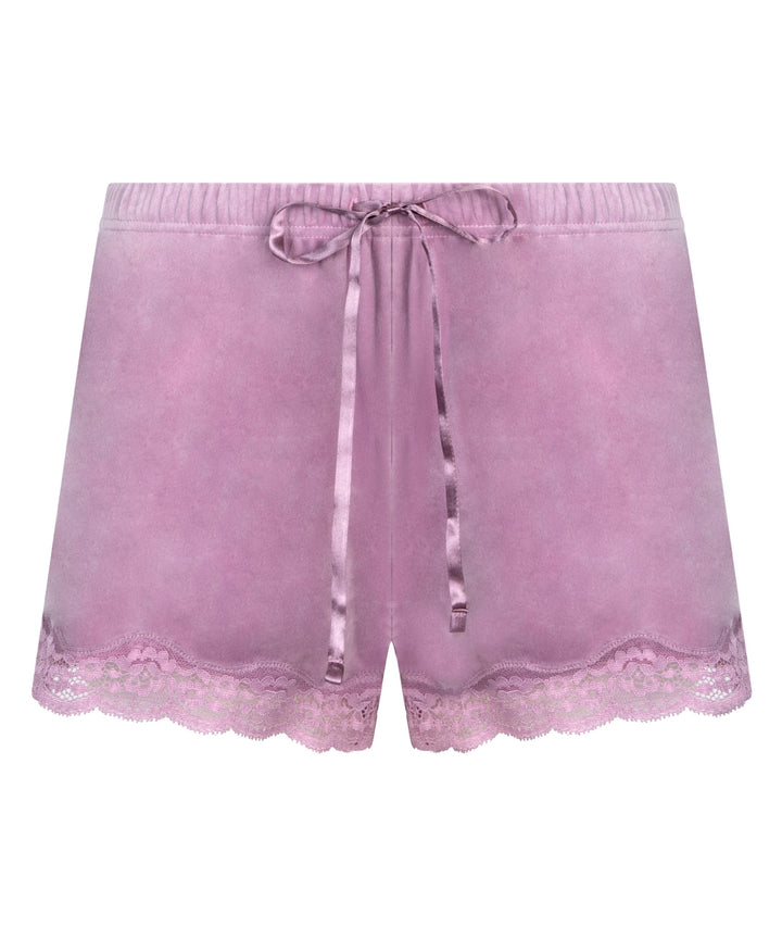 SHORT VELOURS SCALLOP LACE - Orchid Haze