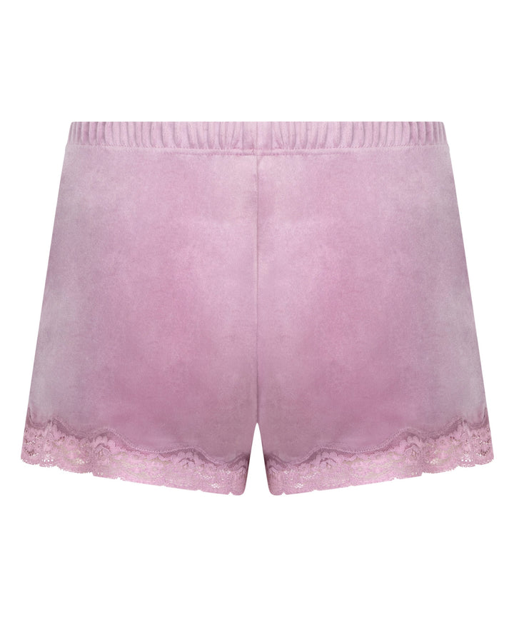 SHORT VELOURS SCALLOP LACE - Orchid Haze