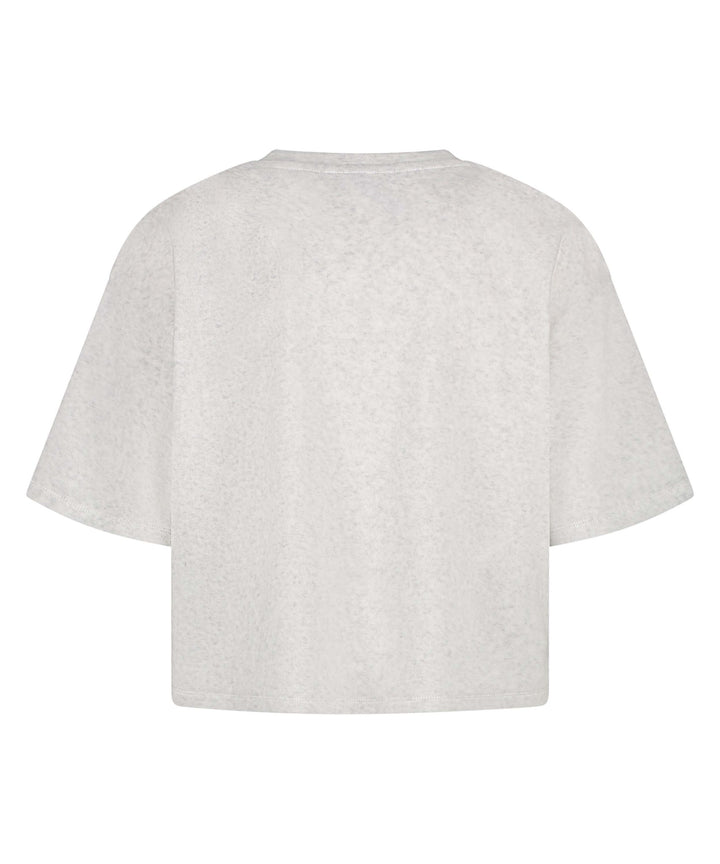 Top SS Cotton Velours - Light Grey Melange