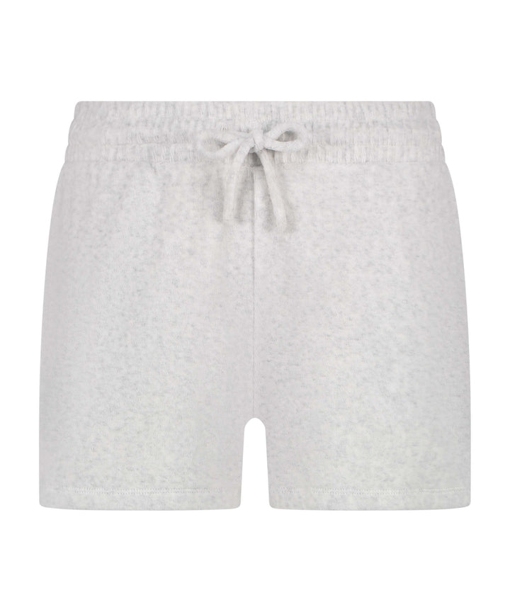 Short Cotton Velours - Light Grey Melange