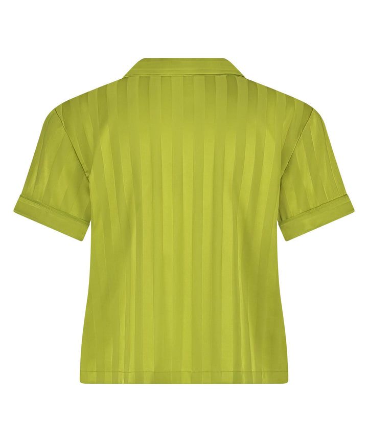 Jacket SS Satin Jacquard - Lima Bean Green