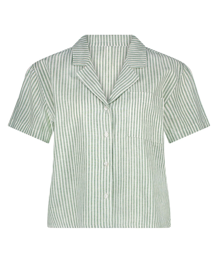 Jacket SS Linen Stripe - Ponderosa Pine