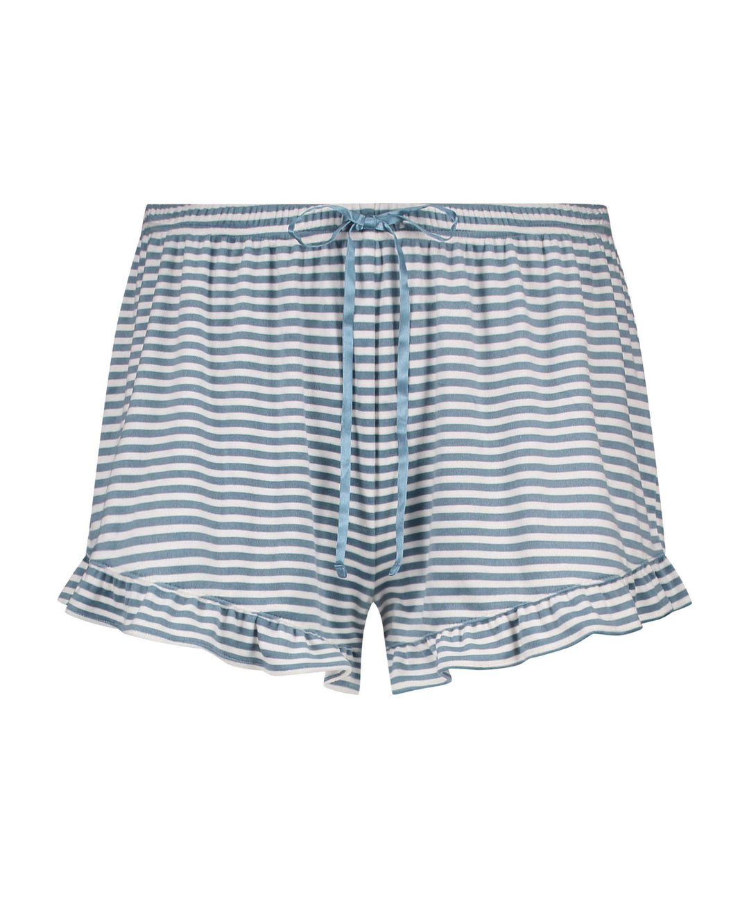 Short Velours Ruffle Stripe - Coronet Blue