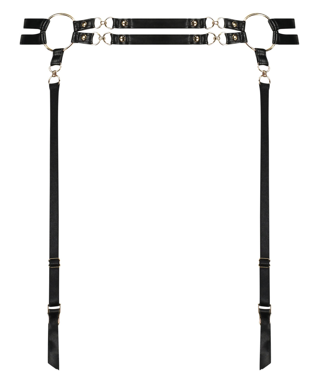 FAYE SUSPENDERBELT - Caviar