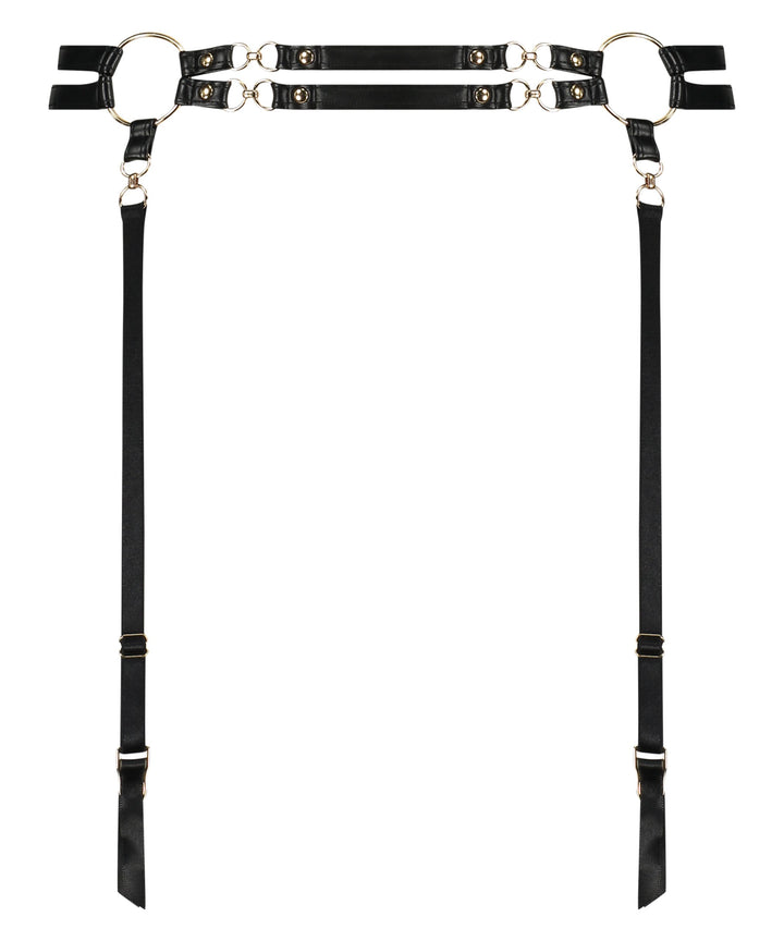 FAYE SUSPENDERBELT - Caviar