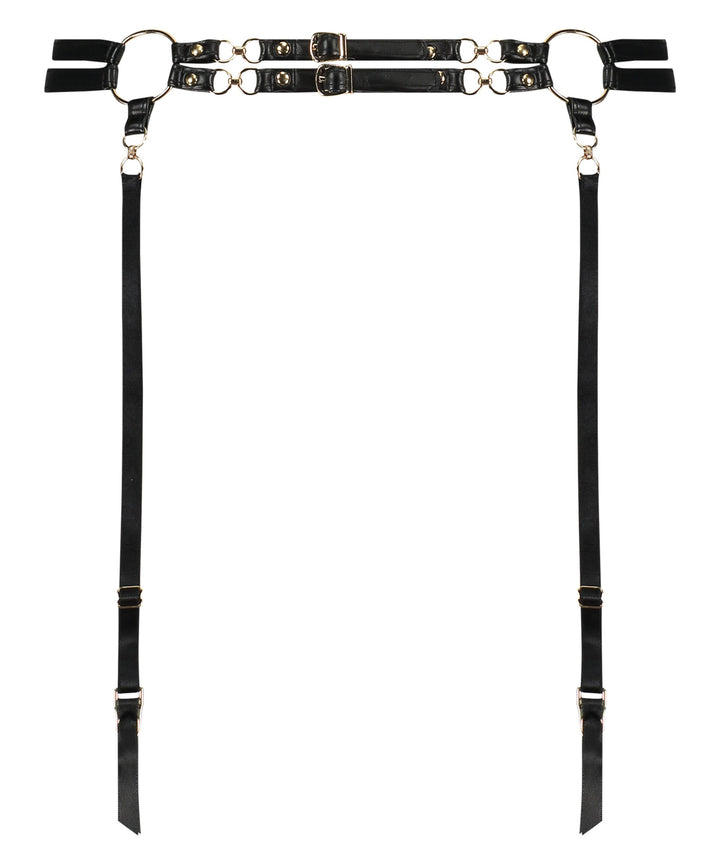 FAYE SUSPENDERBELT - Caviar