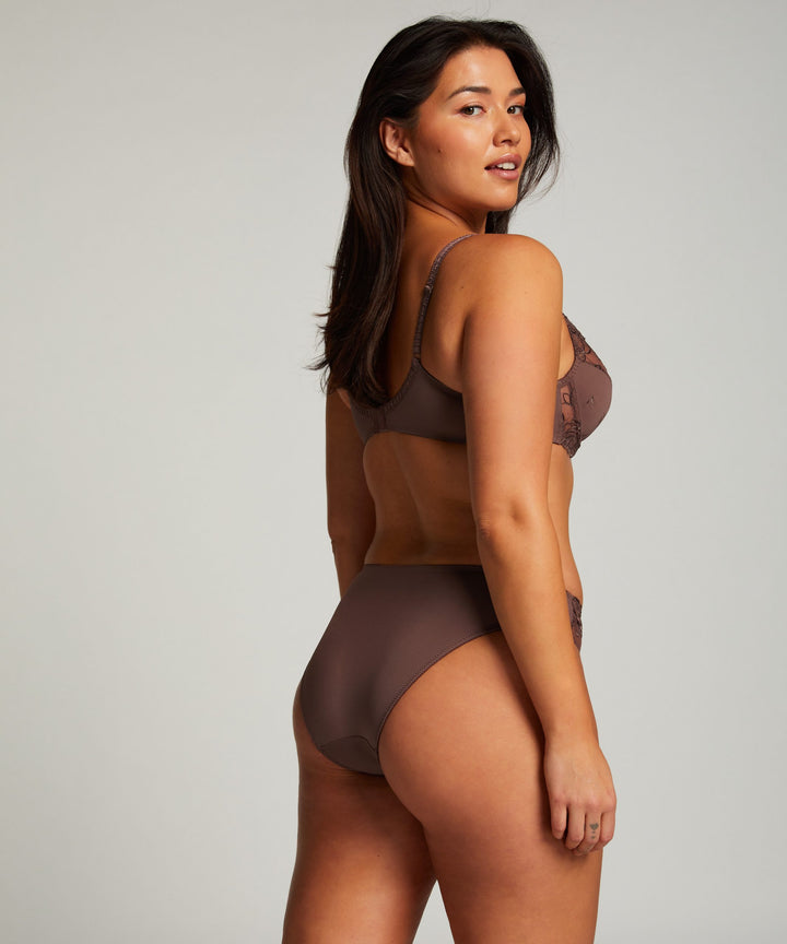 Diva Non-Padded Underwired Bra - Peppercorn