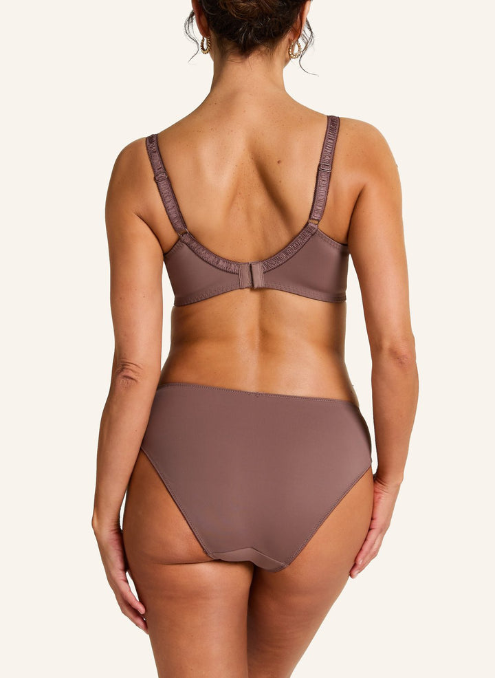 Diva Non-Padded Underwired Bra - Peppercorn
