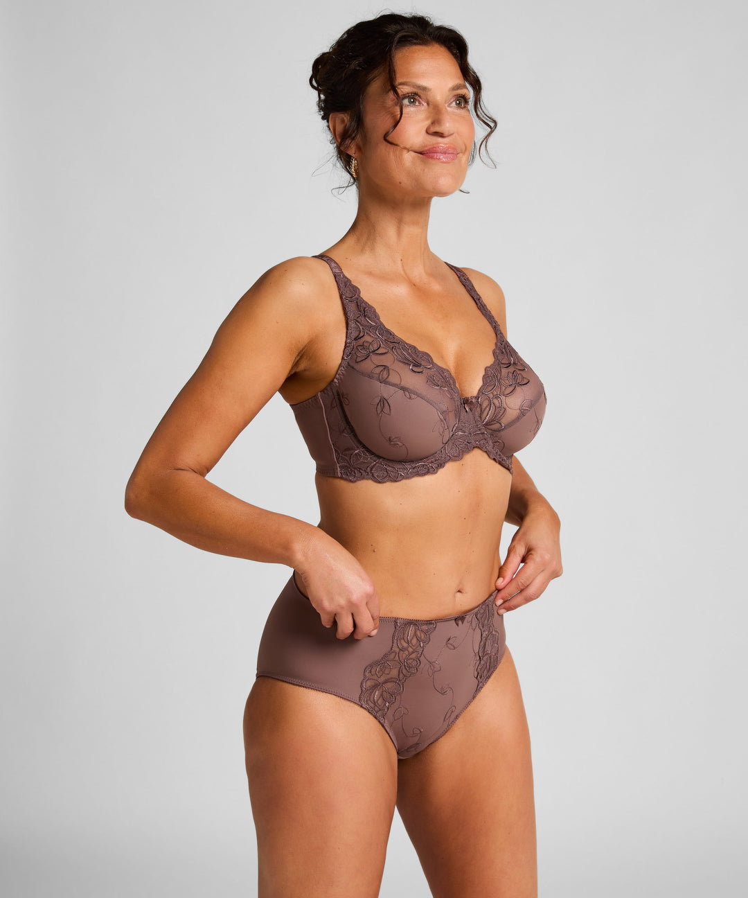 Diva High Knickers - Peppercorn