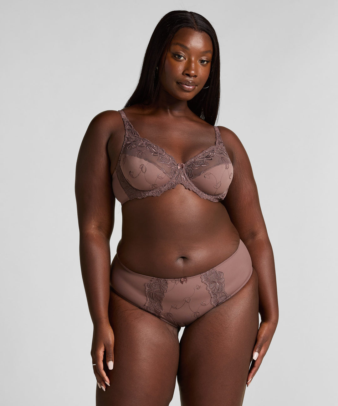 Diva High Knickers - Peppercorn